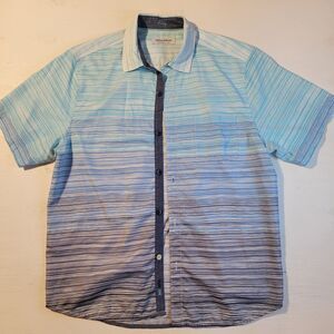 Tommy Bahama Coconut Point Blue Sands Camp Shirt Large Beach Vacation